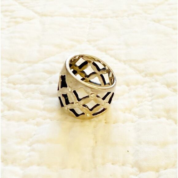 Premier Designs Ring Size 5 Antiqued Matte Silver Boho Artsy Chunky Bohemian - Picture 3 of 10